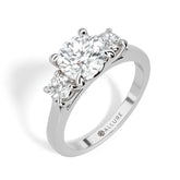 Three Stone Engagement Ring by Allure